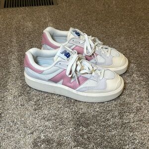 Pink and white new balance